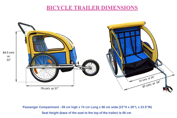 Children's Bicycle Trailer Dimensions